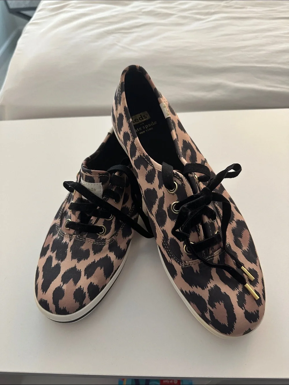 Keds for Kate Spade New York Leapard Print Fabric Sneakers in Women’s Size 11